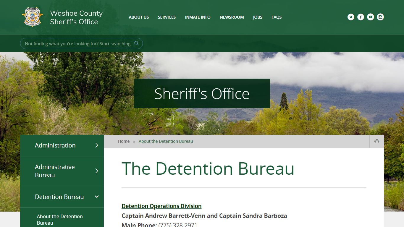 The Detention Bureau - Washoe County Sheriff's Office